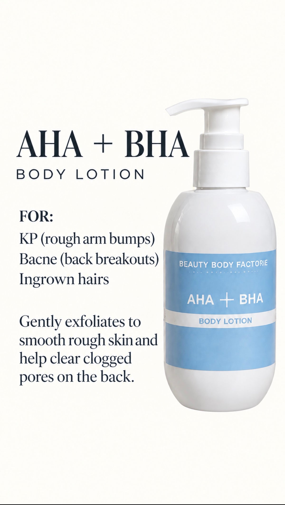 KRX Body Factorie AHA + BHA Body Lotion