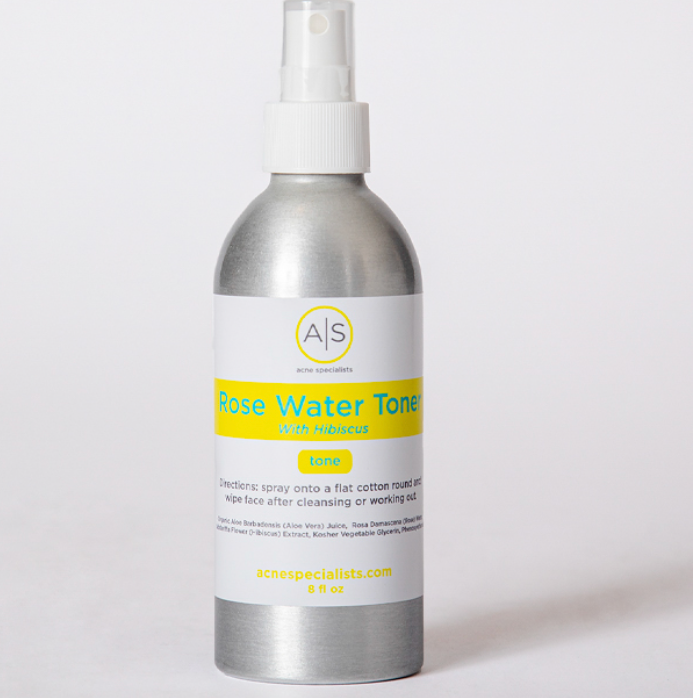 Rose Water Toner with Hibiscus