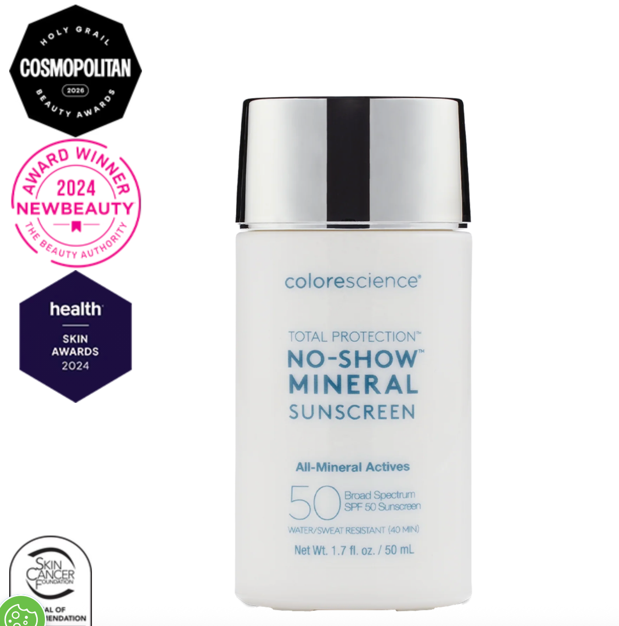 Total Protection® No-Show™ Mineral Sunscreen SPF 50